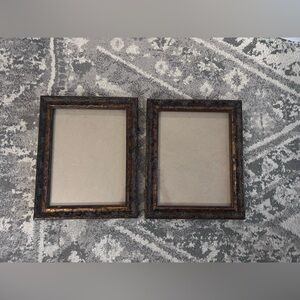 Classic Ornate Brown Picture Frames Set